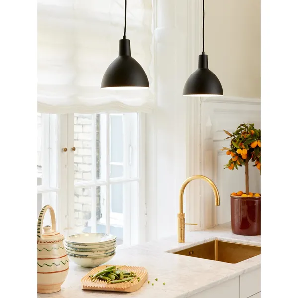 Metropole Taklampe Ø25 Sort