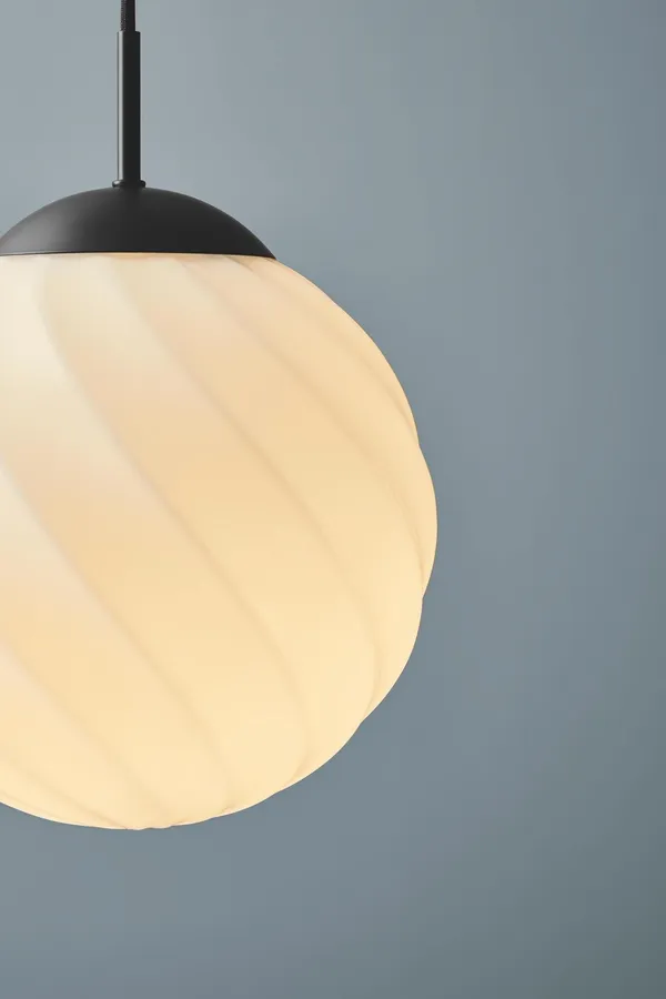 Twist Pendelleuchte Ø25 Kugel Antik/ Messing