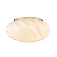 Twist Wandlampe Opal Messing