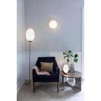 Twist Wandlampe Opal Messing