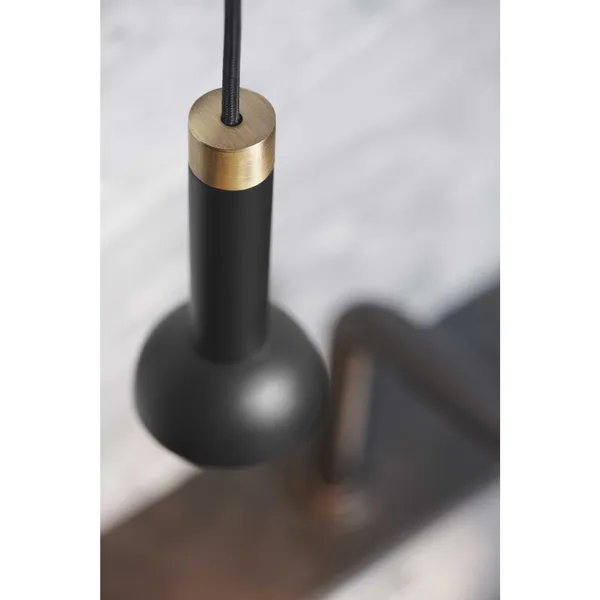 Torch Pendant Black/ Antique
