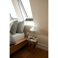 Paris Tafellamp Ø24 Strak Wit/ Zwart