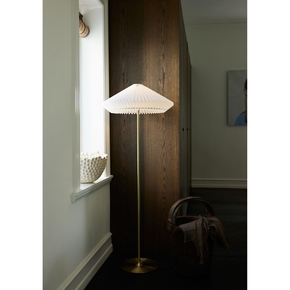 Paris Vloerlamp Ø56 Strak Wit/ Zwart