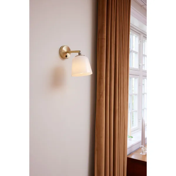 Room 49 Wall Lamp Ø15 Opal/Antique