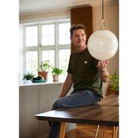 Stockholm Pendant Ø25 Marble Grey
