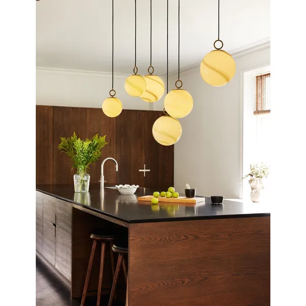 Stockholm Pendant Ø30 Marble Brown