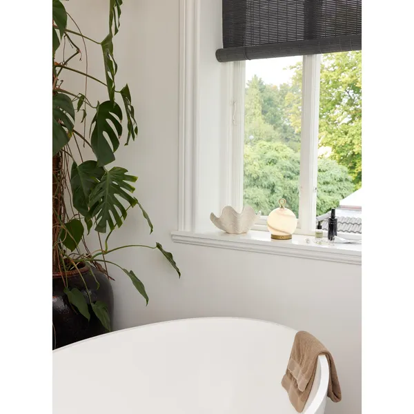 Stockholm Bærbar Lampe Marmor Grå/Antikk