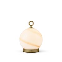 Stockholm Bærbar Lampe Marmor Brun/Antikk