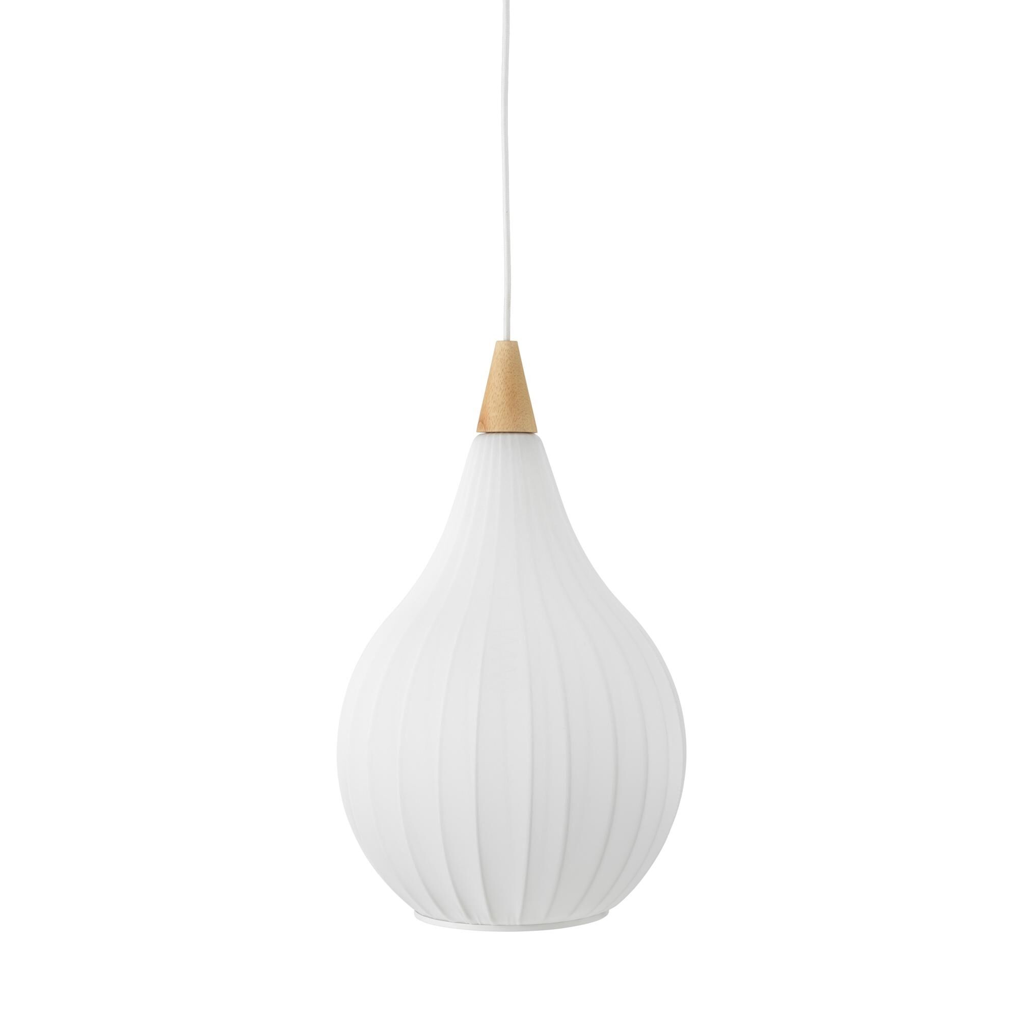 Drops Textil Taklampa &Oslash;30 Vit