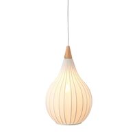 Drops Textile Pendel Ø30 Hvid