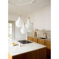 Drops Textile Pendel Ø30 Hvid