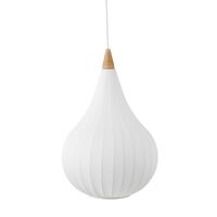 Drops Textile Pendel Ø38 Hvid