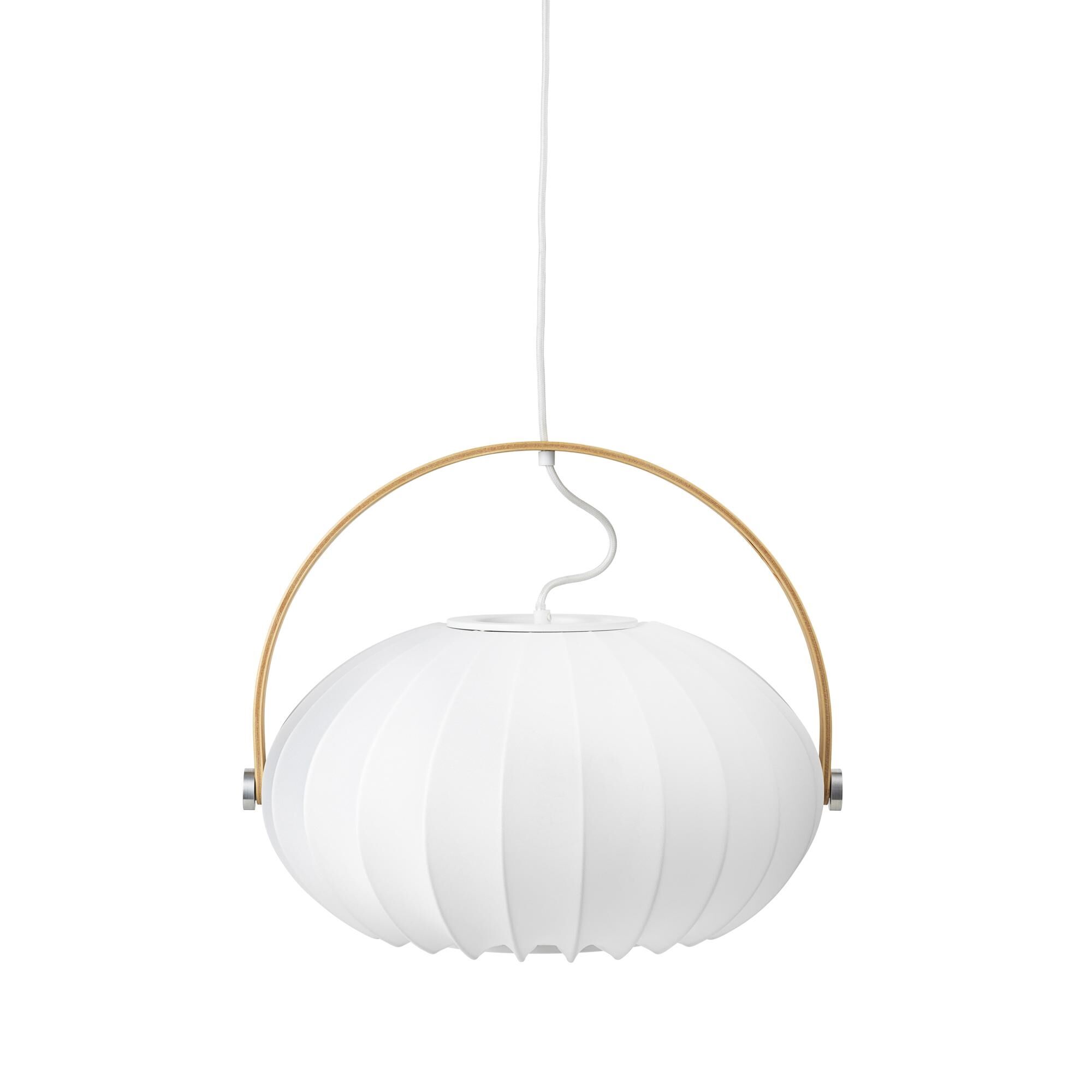 DC Textil Taklampa &Oslash;40 Satin Vit