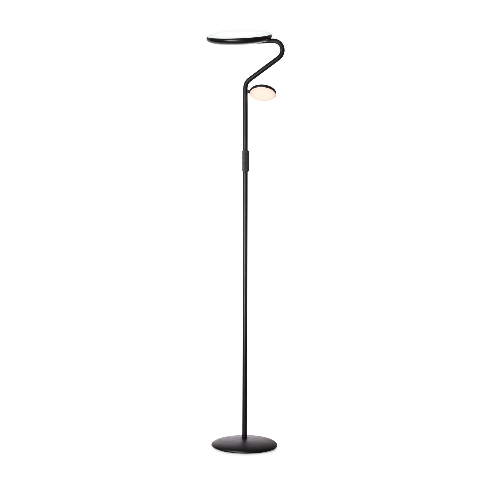 Slim Uplight Golvlampa Svart