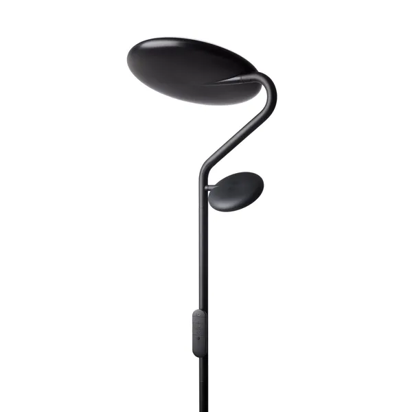 Slim Uplight Gulvlampe Sort
