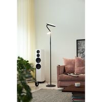 Slim Uplight Gulvlampe Sort