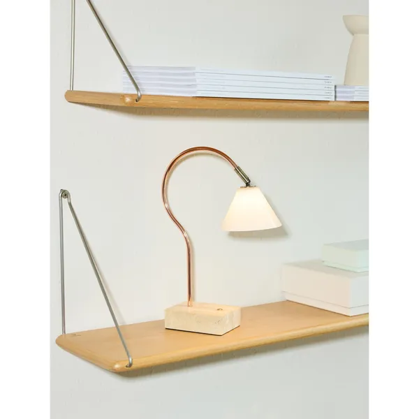 Question Bærbar Lampe Kobber/ Antikk Messing/ Opal