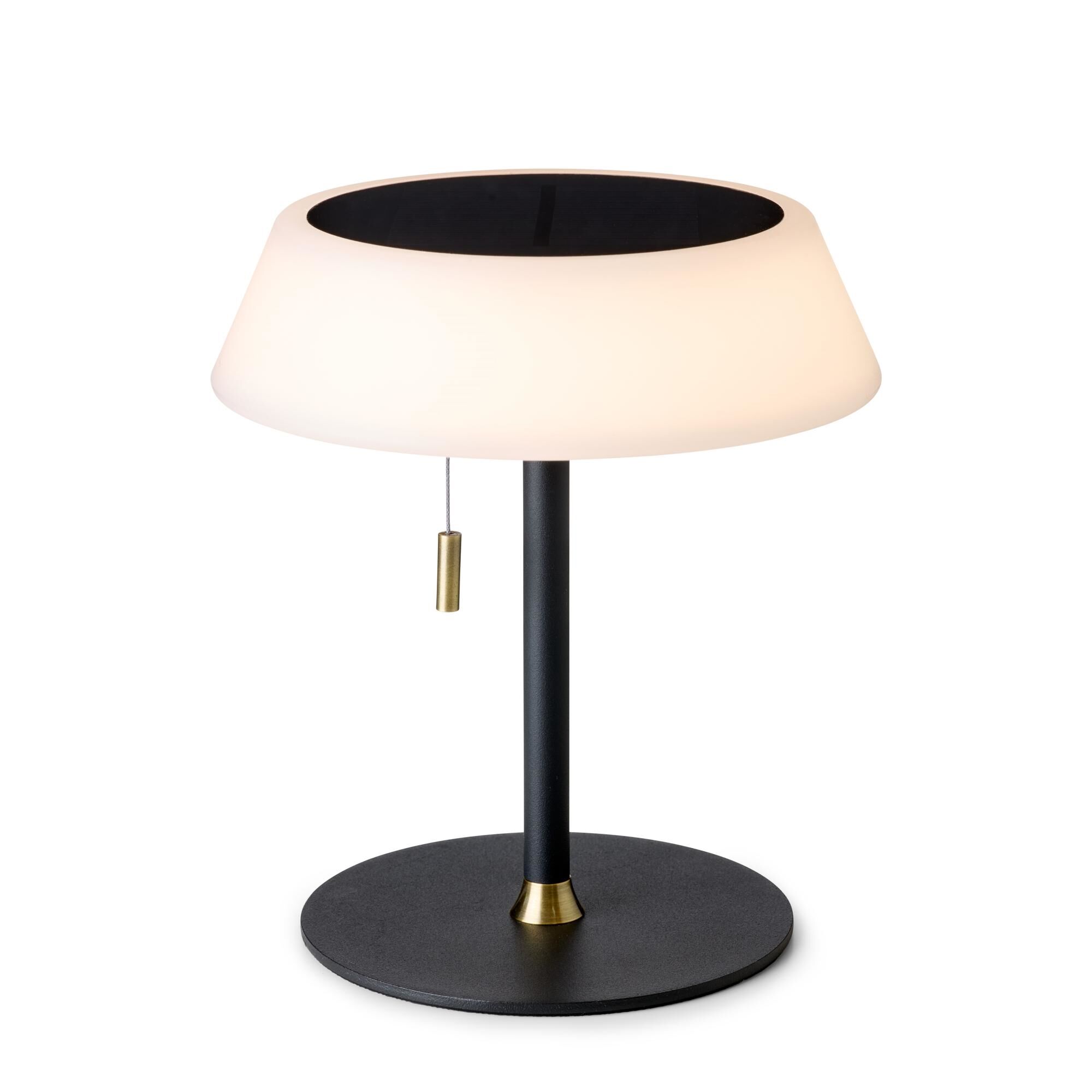 Solcelledrevet Bærbar Lampe Sort