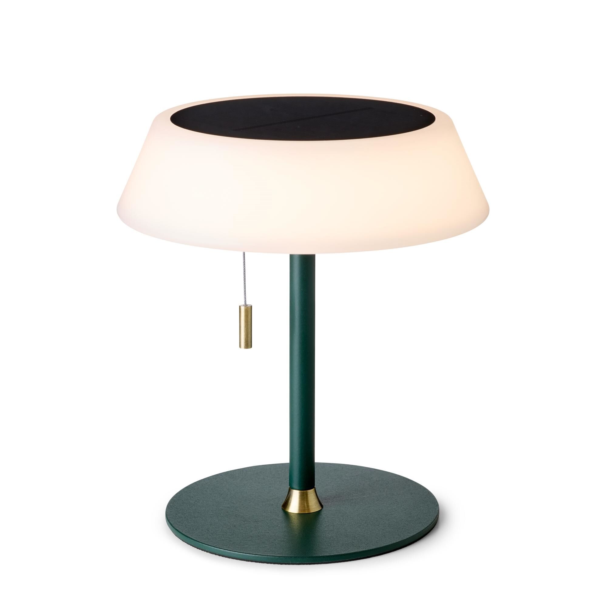 Solcelledrevet Bærbar Lampe Mørkegrønn