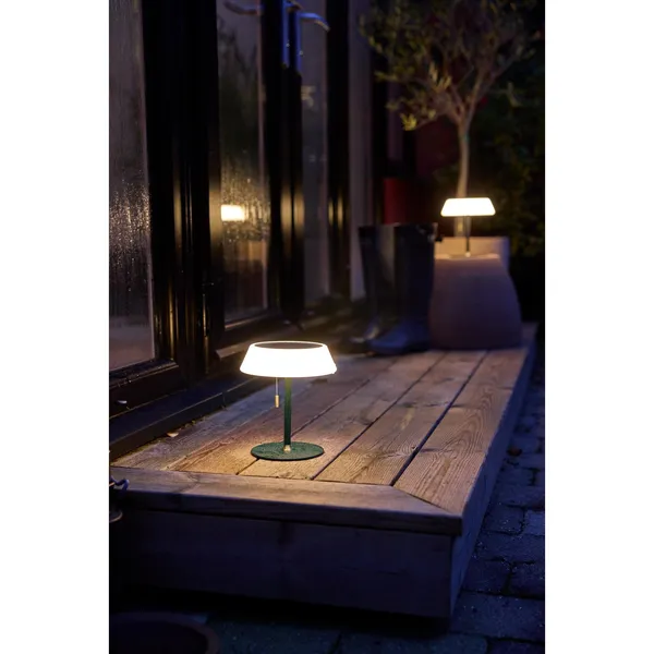 Solar-Tragbare Lampe Dunkelgrün