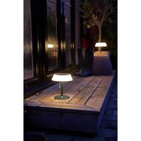 Solar-Tragbare Lampe Dunkelgrün