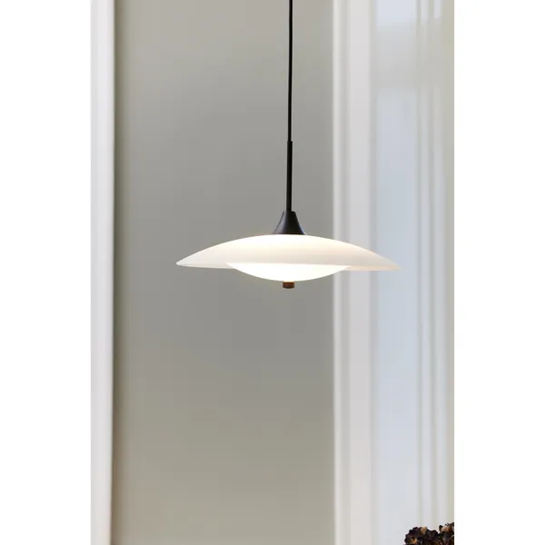 Lampa Wisząca Baroni Ø35 Czarny/ Opal