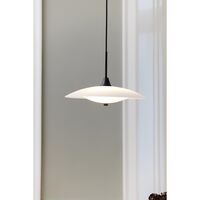 Lampa Wisząca Baroni Ø40 Czarny/ Opal