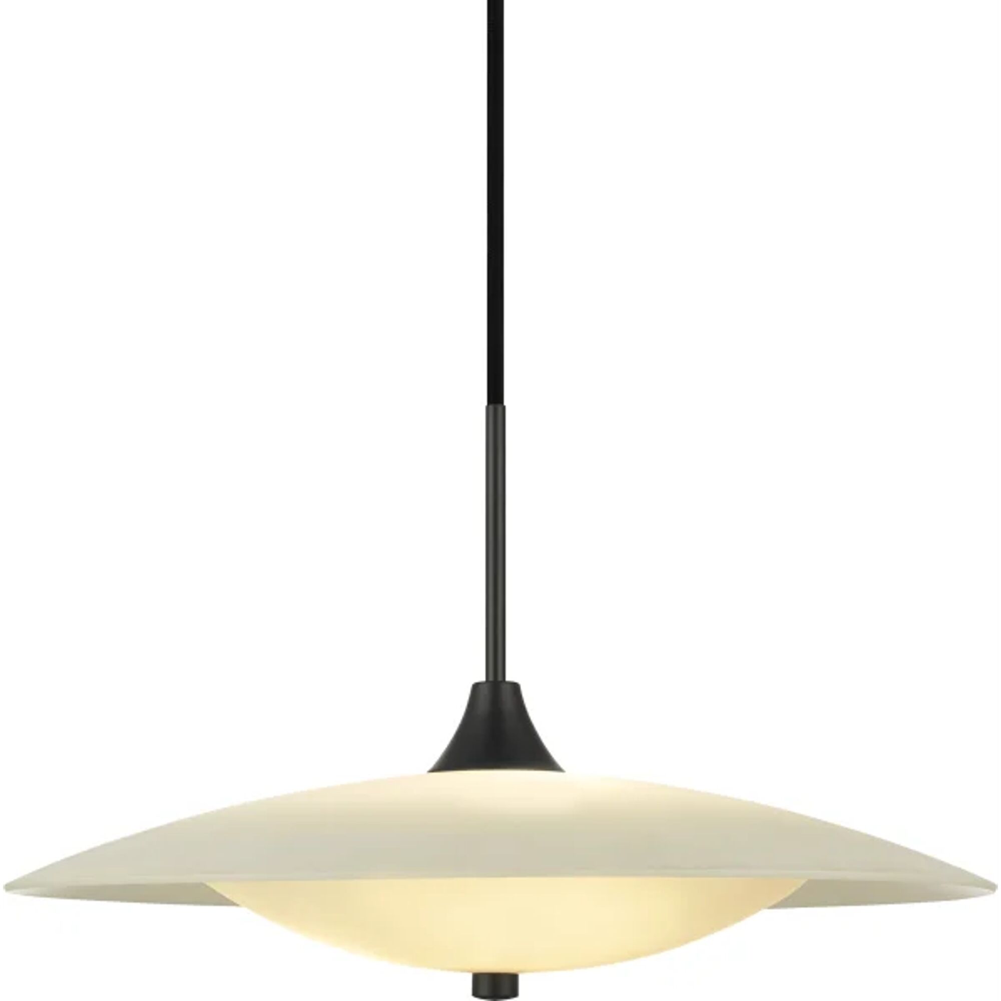 Baroni Taklampa &Oslash;46 Svart/ Opal