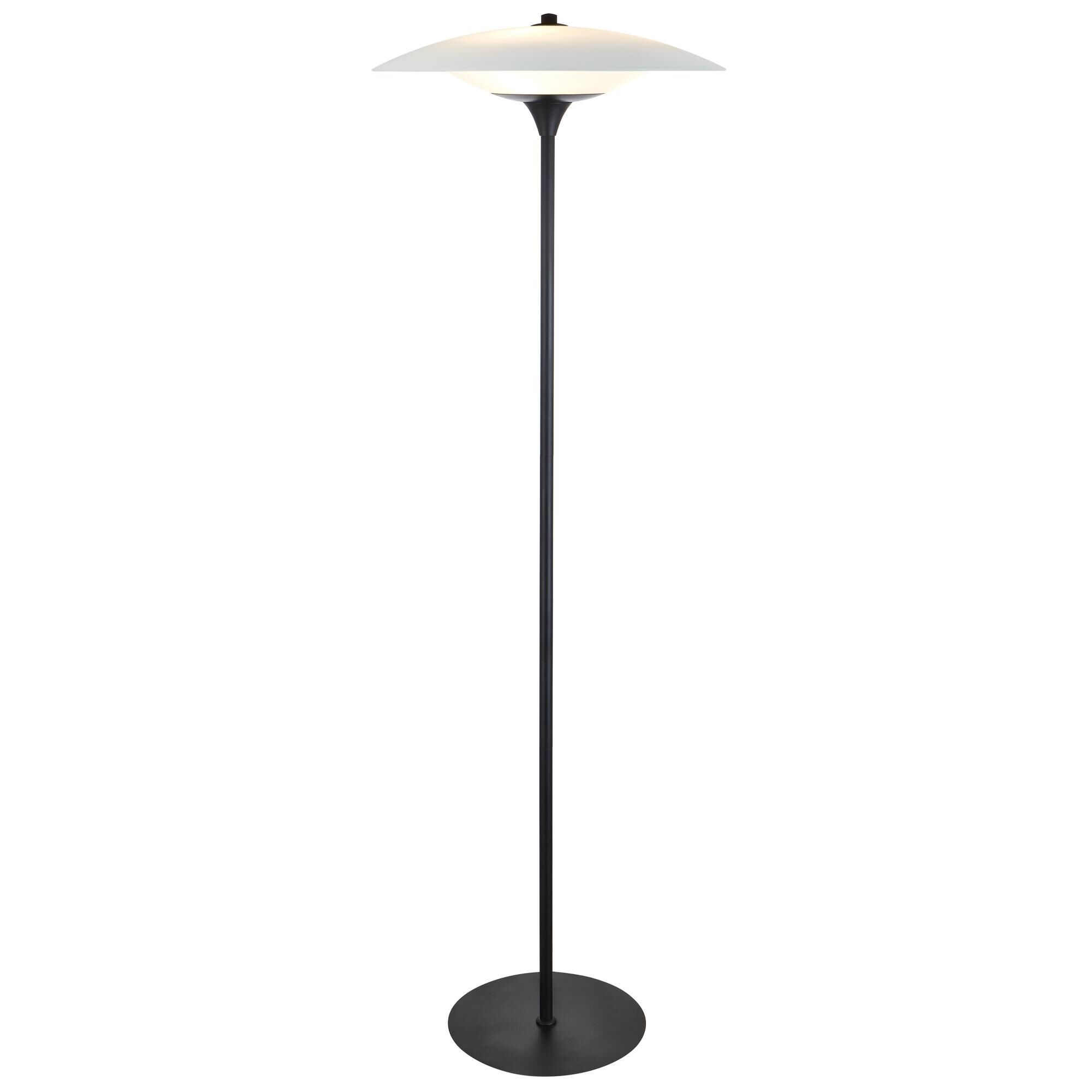 Baroni Golvlampa &Oslash;46 Svart/Opal