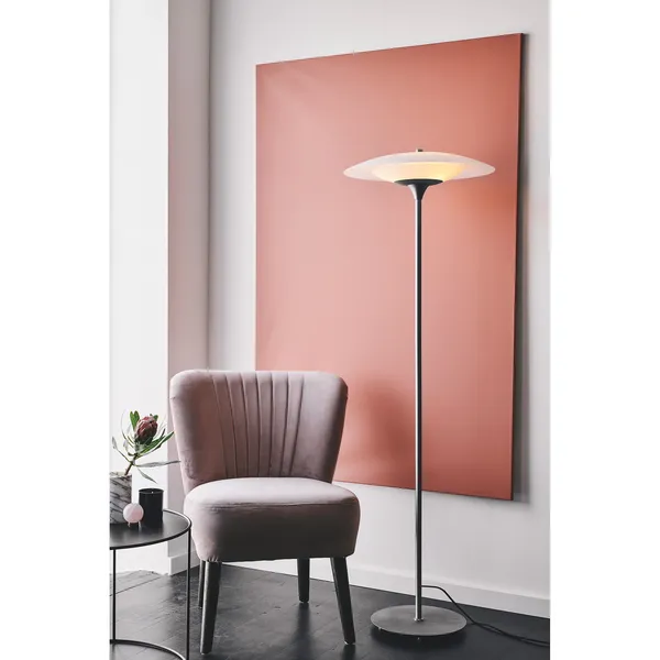 Baroni Stehlampe Ø46 Schwarz/Opal