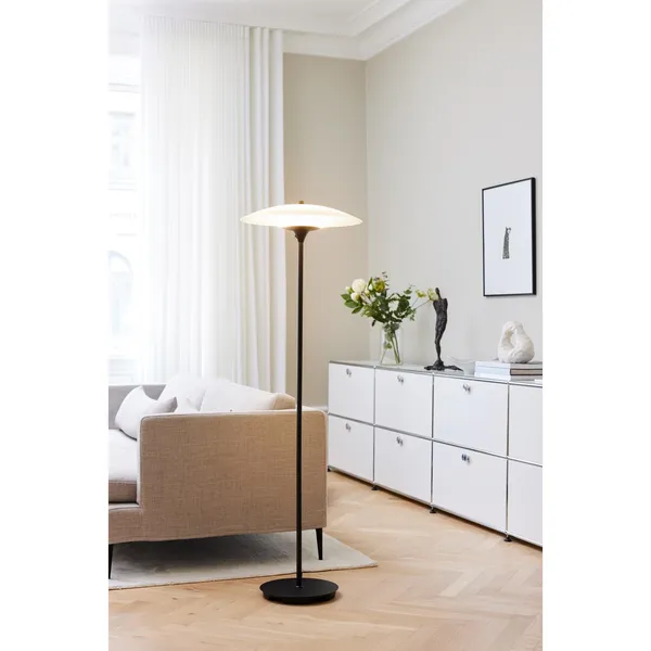 Baroni Stehlampe Ø46 Schwarz/Opal