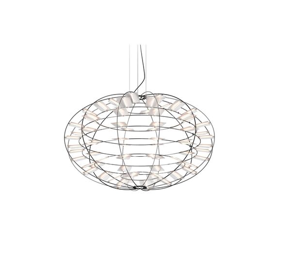 Lampadario Chloris Nickel