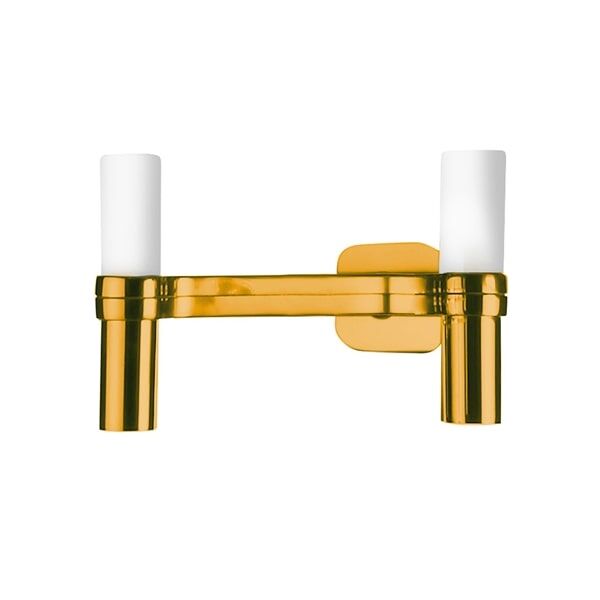 Crown 2 V&auml;gglampa Guld Belagt