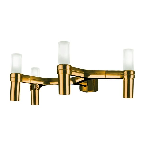 Crown 4 V&auml;gglampa Guld Belagt