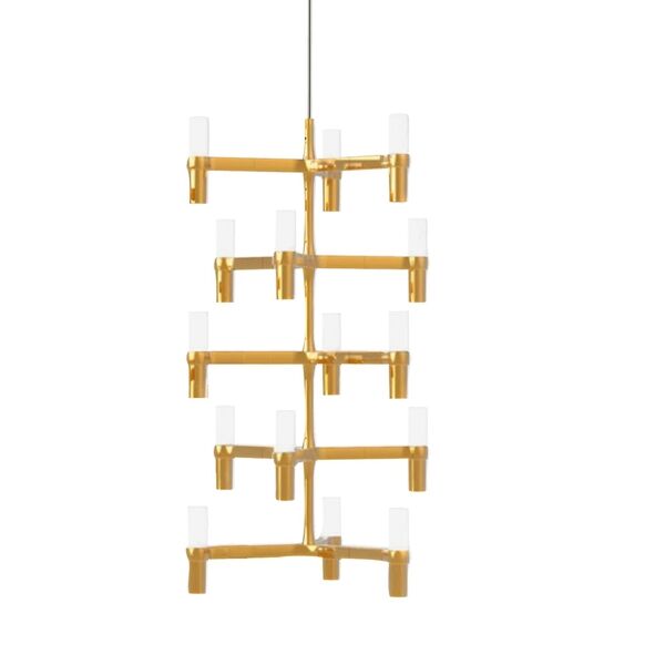Crown Multi Pendel Guld Belagt