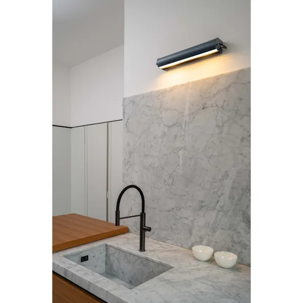 Applique Cylindrique Longue Wall Lamp Anthracite