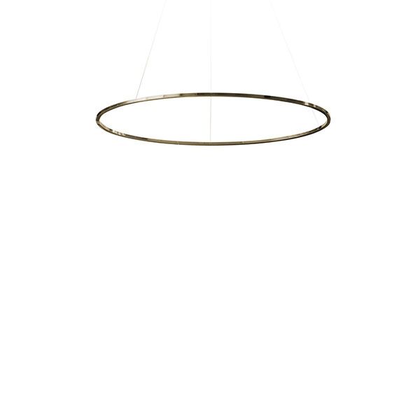 Elisse Minor Taklampe Oval Gull Polert/ Hvit Uplight 2700k