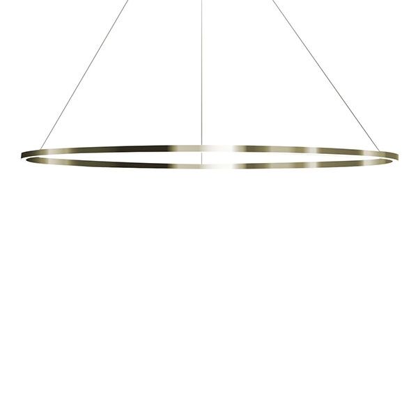 Elisse Major Taklampe Oval Gull Polert/ Hvit Downlight 2700k