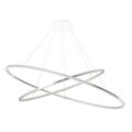 Polished aluminium / White
