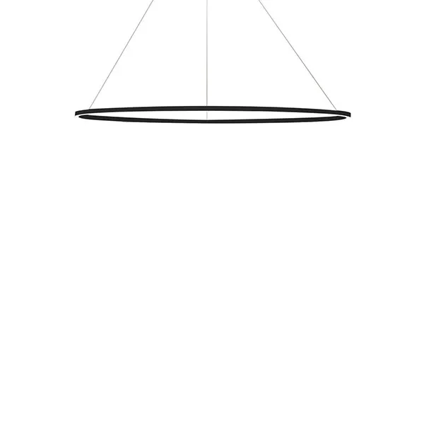 Ellisse Minor Lámpara Colgante Oval Negro/ Blanco Downlight 2700k