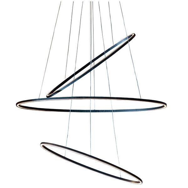 Ellisse Triple Taklampa Svart/ Vit 2700K