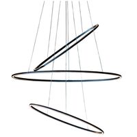 Ellisse Triple Pendel Sort/ Hvid 2700K