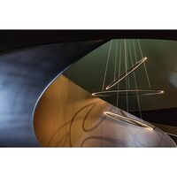 Ellisse Major Pendel Oval Sort/Hvid Downlight 3000k