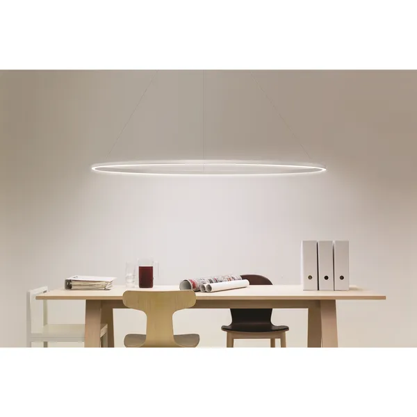 Ellisse Major Pendel Oval Sort/Hvid Downlight 3000k