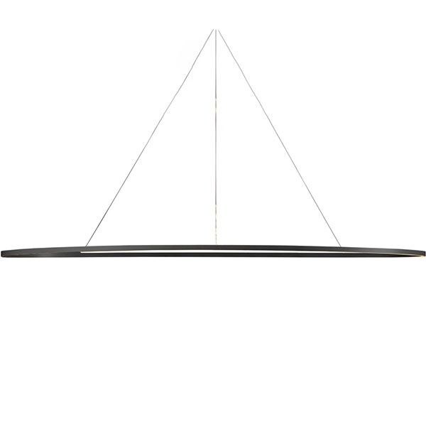 Elisse Mega Taklampa Oval Svart/ Vit Uplight 3000k