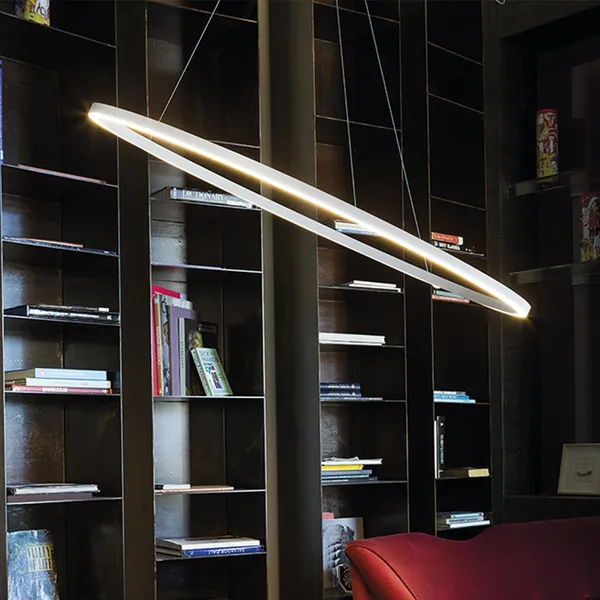 Ellisse Minor Hanglamp Ovaal Goud/ Wit Downlight 2700k