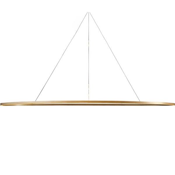 Elisse Mega Taklampa Oval Guld/ Vit Uplight 3000k
