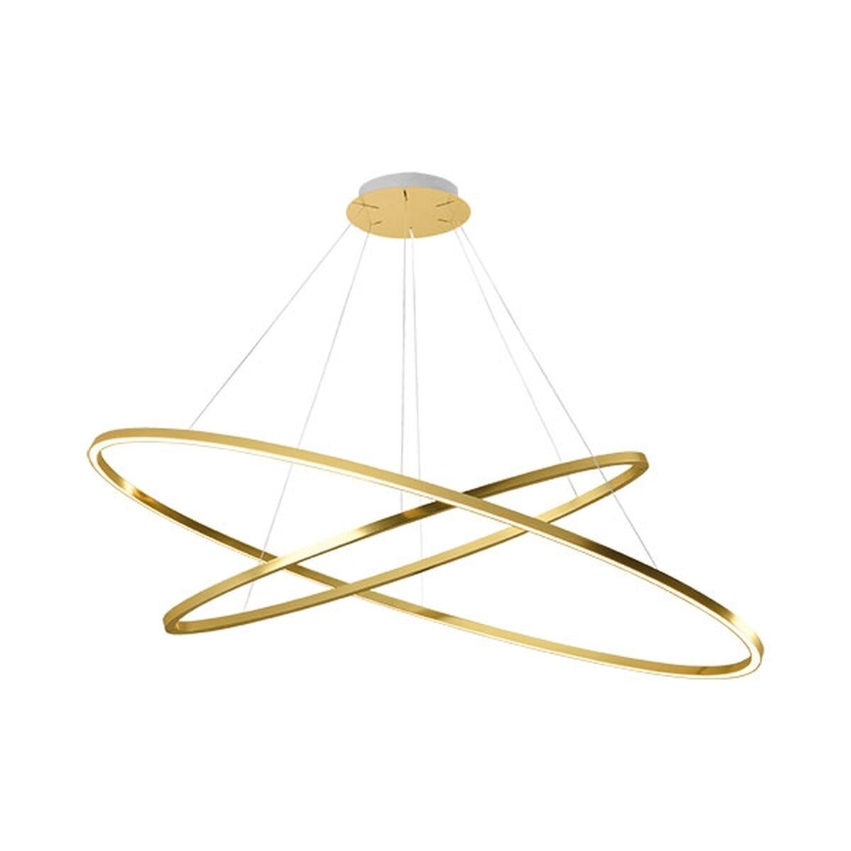 Ellisse Double Mega Pendant Gold/White 3000K