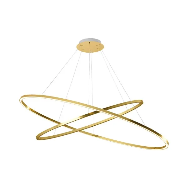 Ellisse Double Mega Lámpara Colgante Oro/Blanco 3000K
