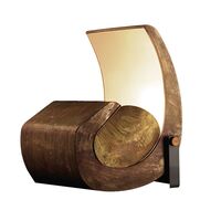 Escargot Stehlampe Messing